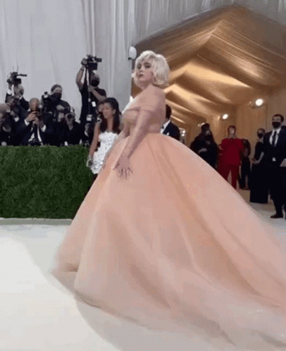 Billie Eilish Dancing at Met Gala in Pink Dress