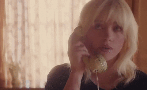 Billie Eilish Doing Phone Call GIF