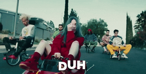 Billie Eilish Music Video Duhhh GIF