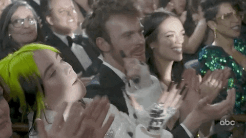 Billie Eilish Proud Clap GIF