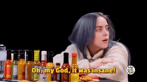 Billie Eilish Went On With Insanity GIF
