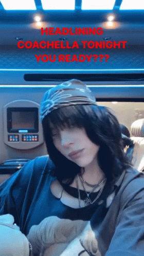 Billie Ellish Tonights Headlline At Coachella GIF