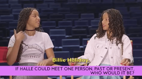 Billie Holiday Chloe Halle GIF