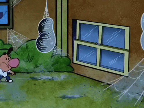 Billy And Mandy Jump Out Window GIF