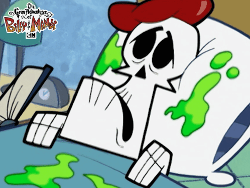 Billy and Mandy Sitting on Bed