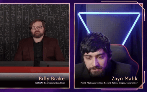Billy Brake And Zayn Malik Are Sitting In Front Of A Computer GIF