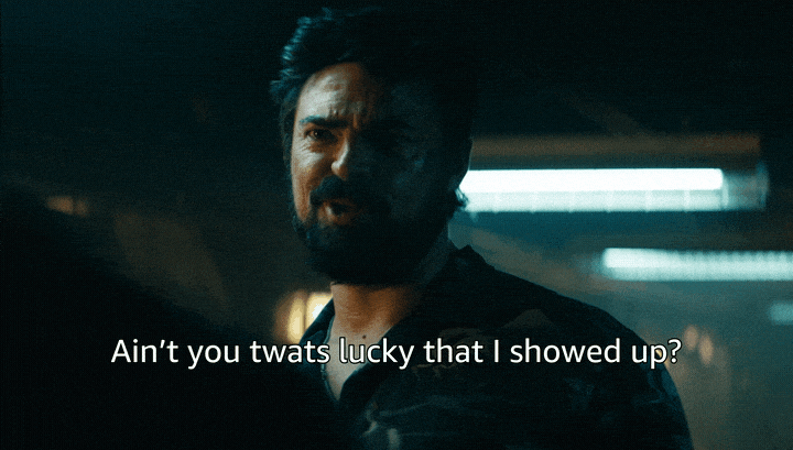 Billy Butcher Pissing Time GIF