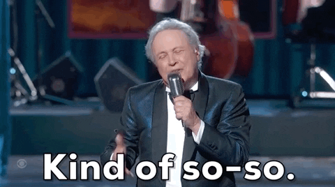 Billy Crystal Says Kind Of So So GIF