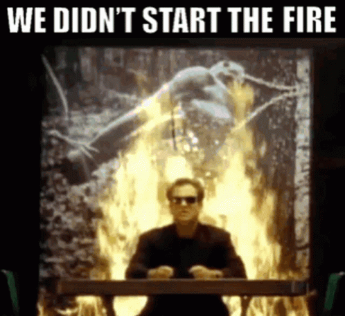 Billy Joel Fiery Background GIF