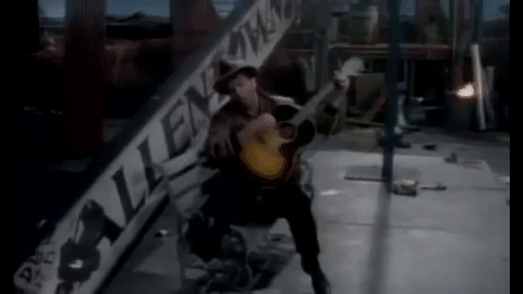 Billy Joel Playing Guitar Music Video GIF