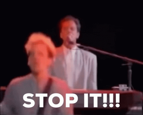 Billy Joel Playing Piano Stop It GIF