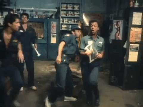 Billy Joel Side Step Dancing Uptown Girl GIF