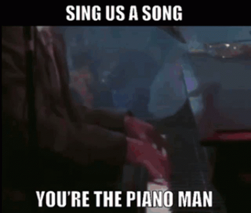 Billy Joel Sing A Song Piano Man GIF