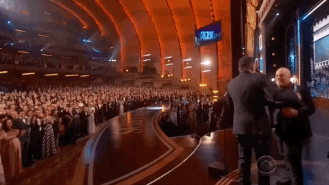Billy Joel Tight Hugs Awards Night GIF