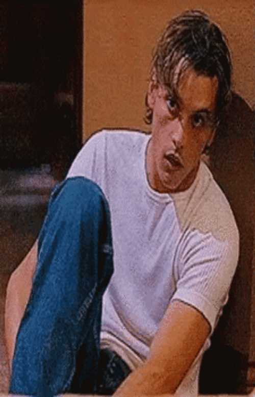 Billy Loomis Fixing Shoes Look At You GIF