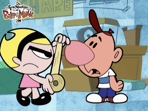 Billy & Mandy Shut Your Mouth GIF