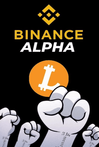 Binance Alpha Poster With Raised Fist GIF