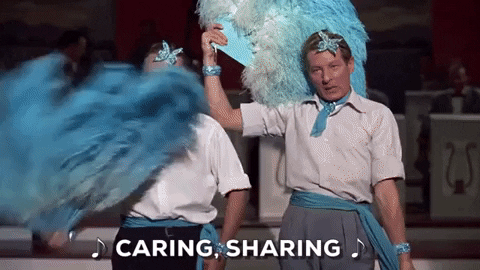 Bing Crosby Danny Kaye Sharing GIF