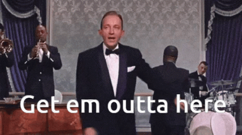 Bing Crosby Get Out GIF