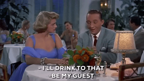 Bing Crosby Rosemary Clooney Cheers GIF