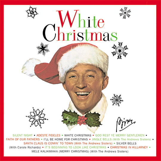 Bing Crosby White Christmas Album GIF