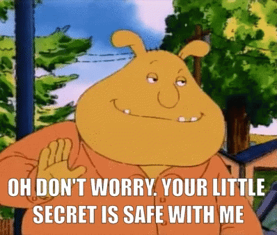 Binky Barnes Fine Keep Your Secrets GIF