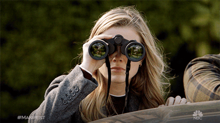 Binoculars Pink GIF