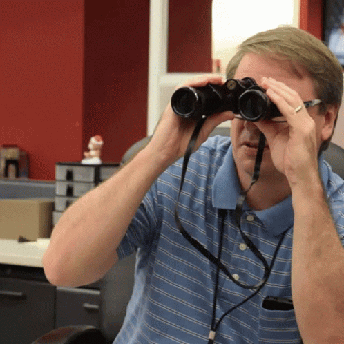 Binoculars Spying Video Recording On Phone GIF