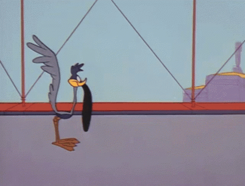 Bird and Rabbit Looking at Hole