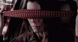 Bird Box Blind Fold In The Car GIF