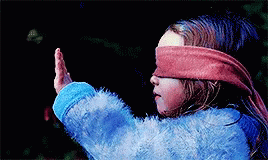 Bird Box Girl Kid Blind Fold GIF