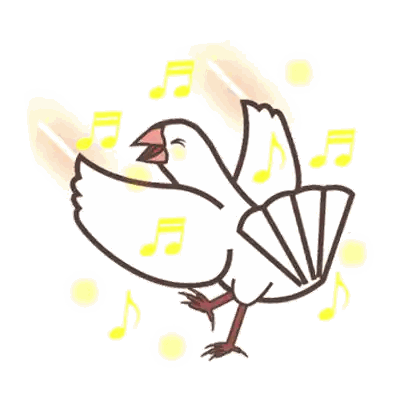 Bird Dancing with Music Notes