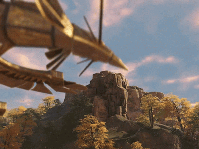 Bird Flying With Monster GIF