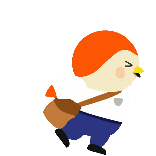 Bird Running Behind Late