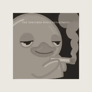 Bird Smoking Cigarette With The Tortured Poets Department GIF