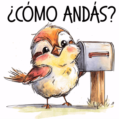Bird Standing Next To Mailbox Como Andas GIF