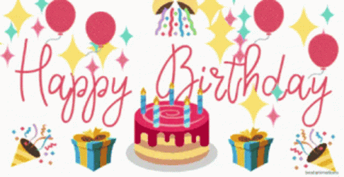 Colorful Greeting For Birth GIF