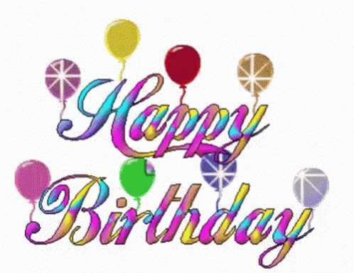 Birth Day Greeting Bright And Colorful GIF