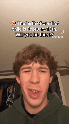 Birth of Our First Child February 10th Will You Be There