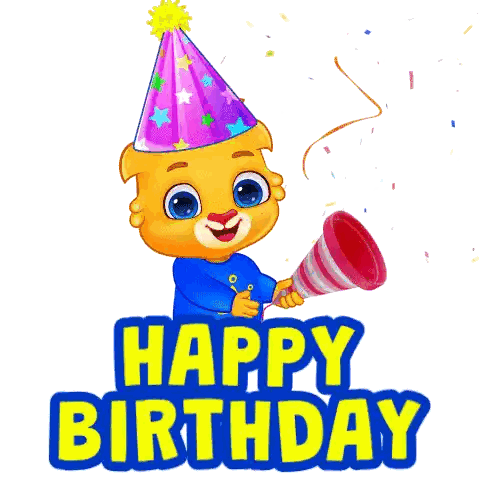 Birthday Bear With Confetti Cannon