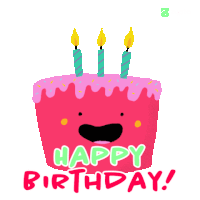 Birthday Cake Birthday Fun Sticker GIF