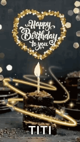 Birthday Cake Candle Happy Birthday to You Titi