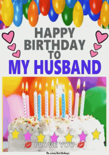 Birthday Cake Happy Birthday Husband GIF