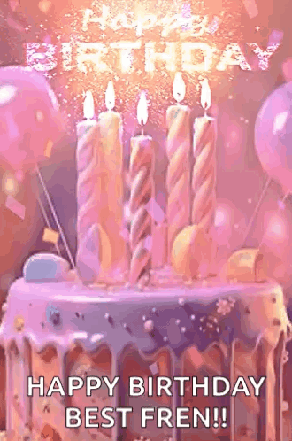Birthday Cake Saying Happy Birthday Best Fren
