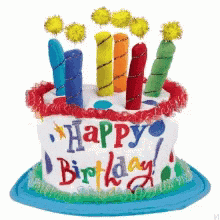 Birthday Cake With Candles GIF