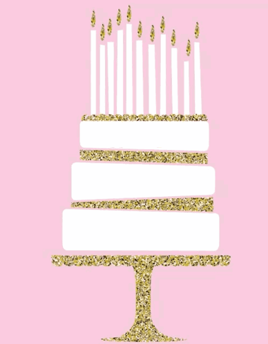 Birthday Cake With Candles Saying Happy Birthday to You