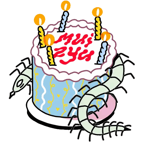 Birthday Cake With Miss You Candles
