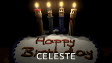 Birthday Candles Dancing And Singing Happy Birthday GIF