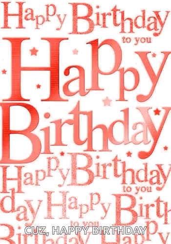 Birthday Card Saying Happy Birthday