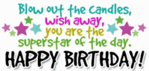 Birthday Card Saying Happy Birthday GIF
